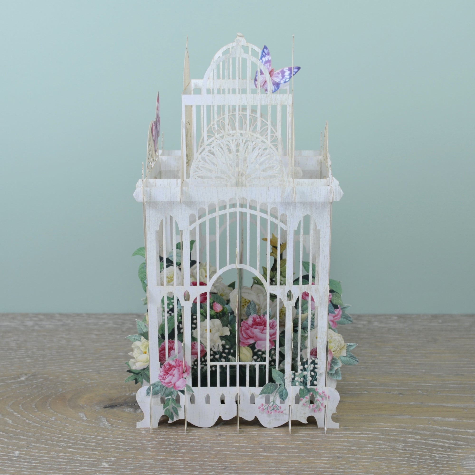 &quot;70 Today Flower Cage&quot; - 3D Pop Up Greetings Card