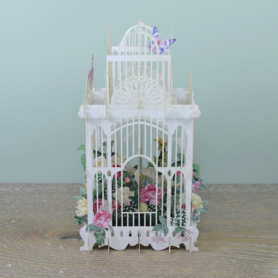 "65 Today Flower Cage" - 3D Pop Up Greetings Card