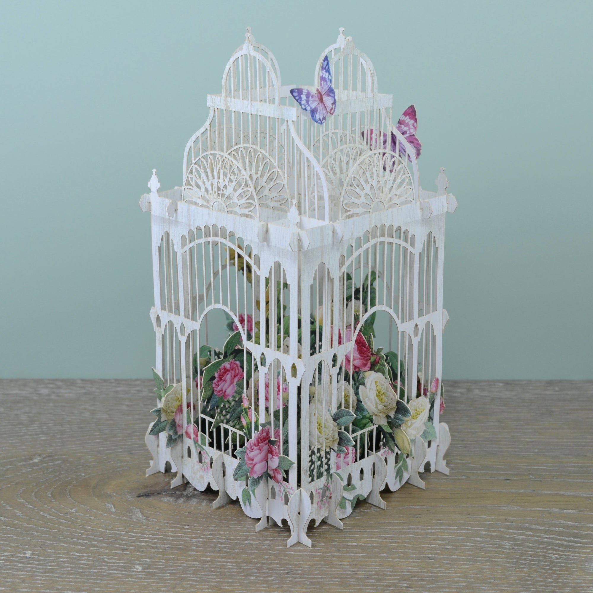 &quot;70 Today Flower Cage&quot; - 3D Pop Up Greetings Card