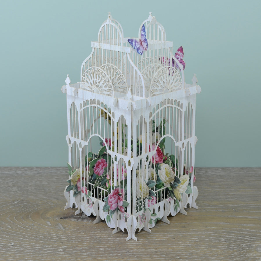 "85 Today Flower Cage" - 3D Pop Up Greetings Card