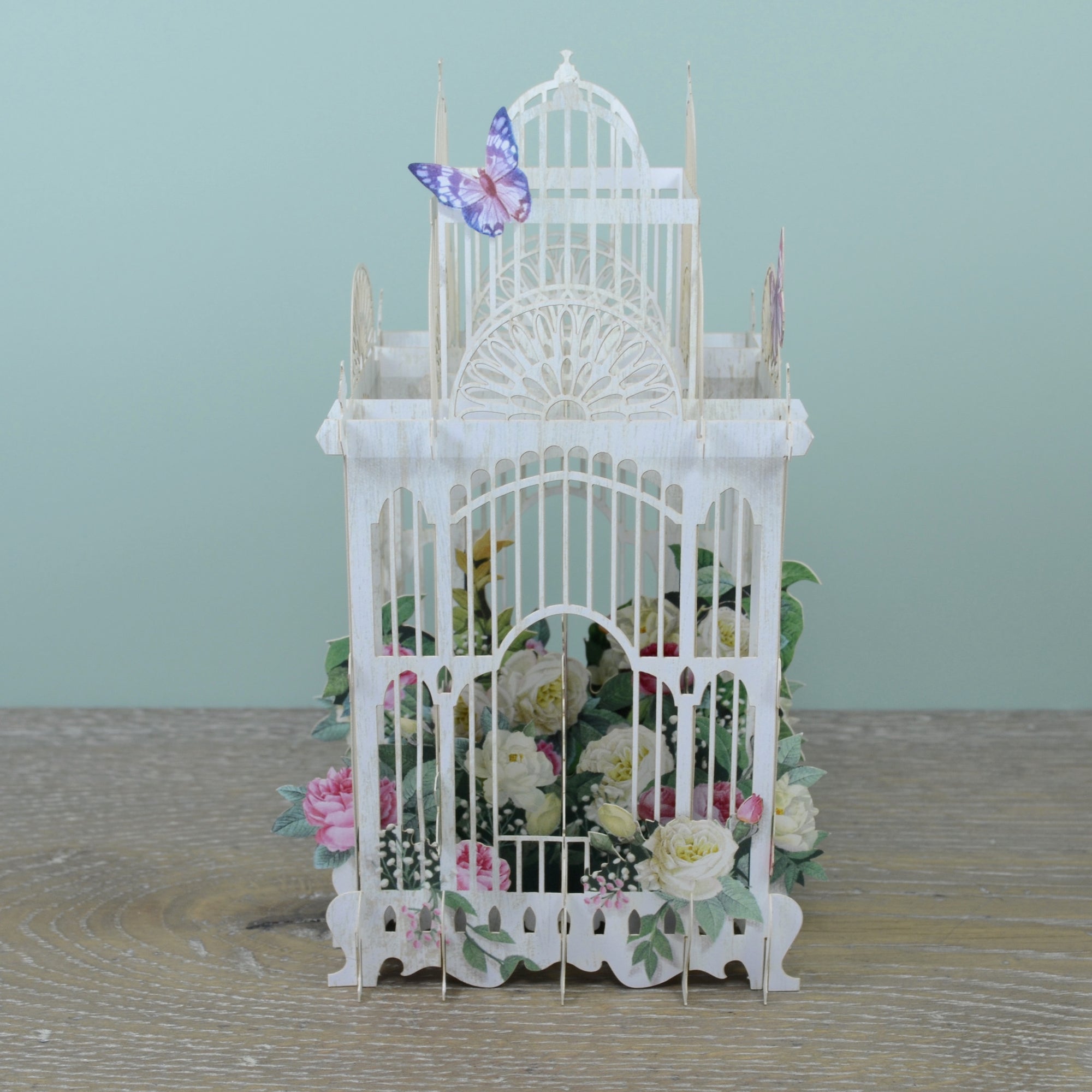 &quot;70 Today Flower Cage&quot; - 3D Pop Up Greetings Card