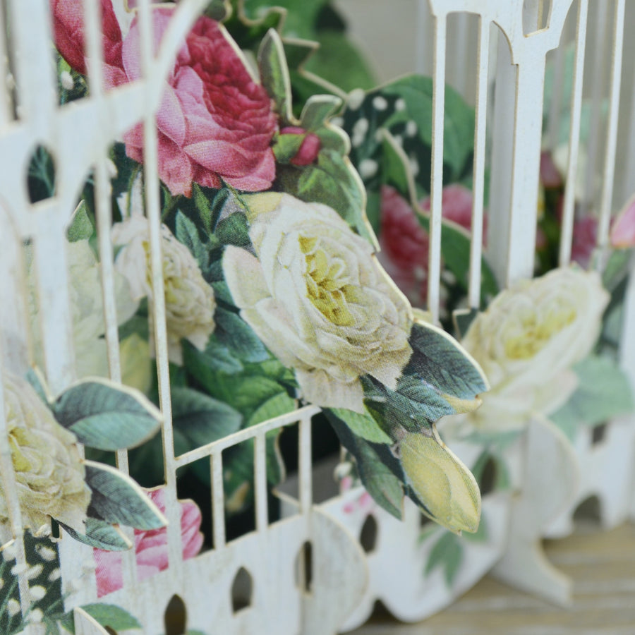 "60 Today Flower Cage" - 3D Pop Up Greetings Card