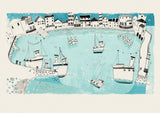 St Ives:  The Whole  Harbour Print A3 - Reuben McHugh
