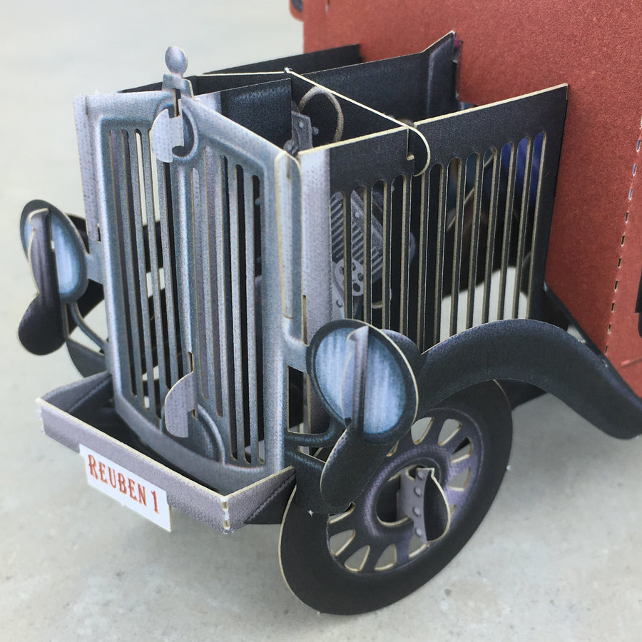 Birthday Postman and the Dog came too - 3D Pop Up Greetings Card