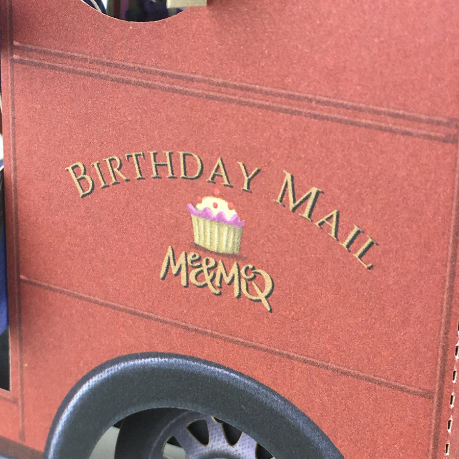 Birthday Postman and the Dog came too - 3D Pop Up Greetings Card