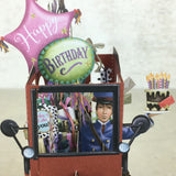 Birthday Postman and the Dog came too - 3D Pop Up Greetings Card