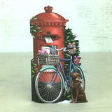 Birthday Postman and the Dog came too - 3D Pop Up Greetings Card