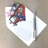 Birthday Postman and the Dog came too - 3D Pop Up Greetings Card