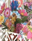 Flower Fairies play amongst flowers in laser cut paper birdcageby Me&McQ