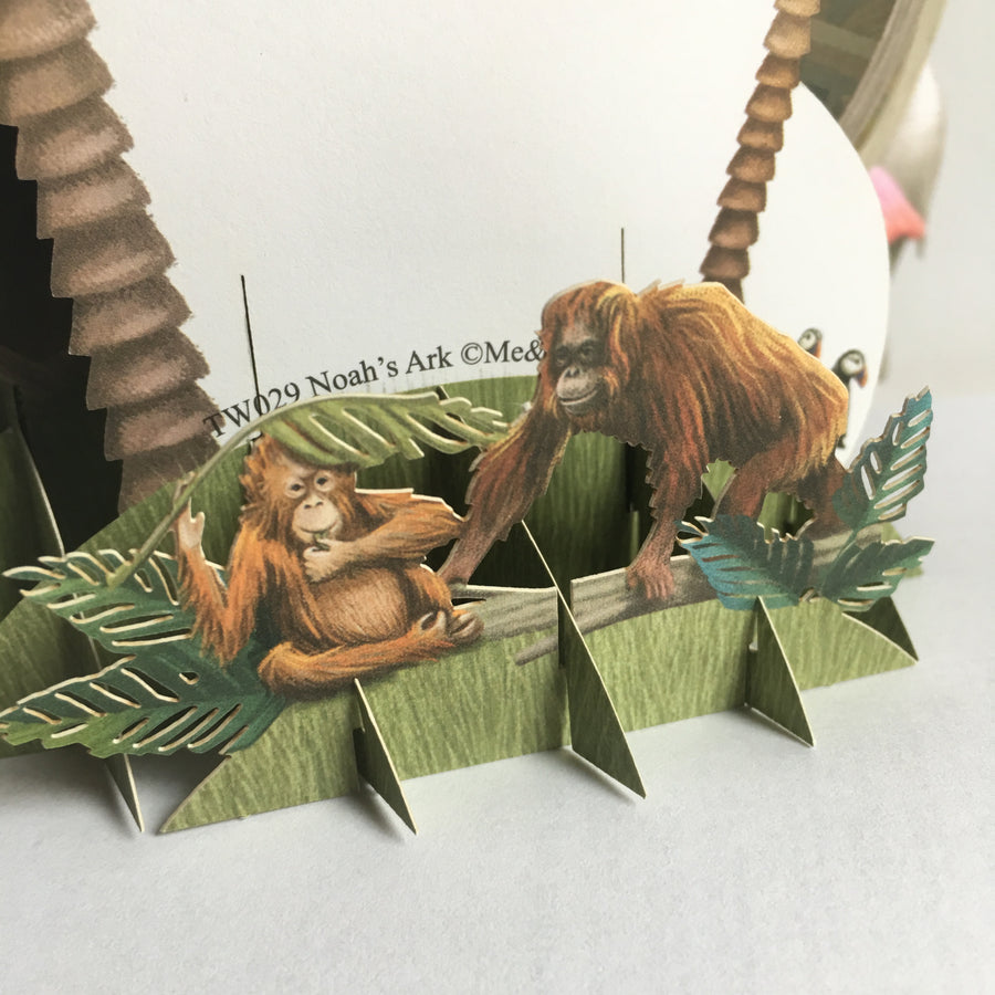 "Noah's Ark" - Top of the World Pop Up Greetings Card