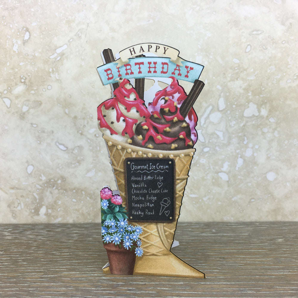 The Ice-cream Vendor - 3D Pop Up Greetings Card