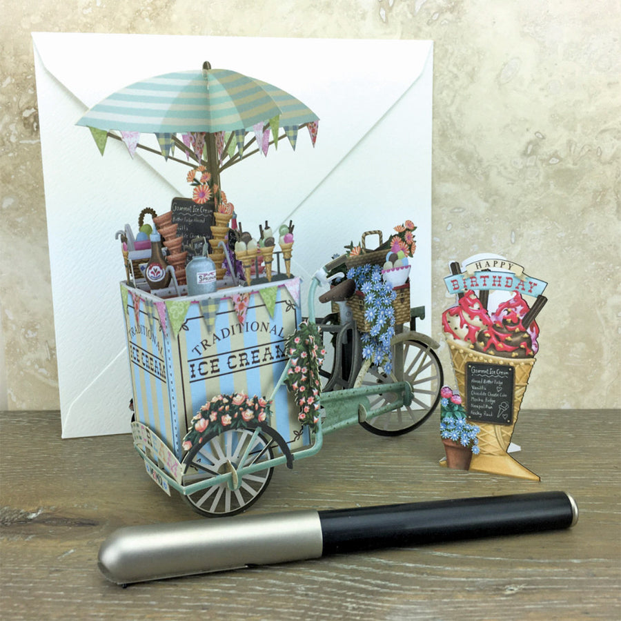 The Ice-cream Vendor - 3D Pop Up Greetings Card