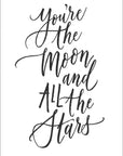 "Stars & Moon" Art Poster