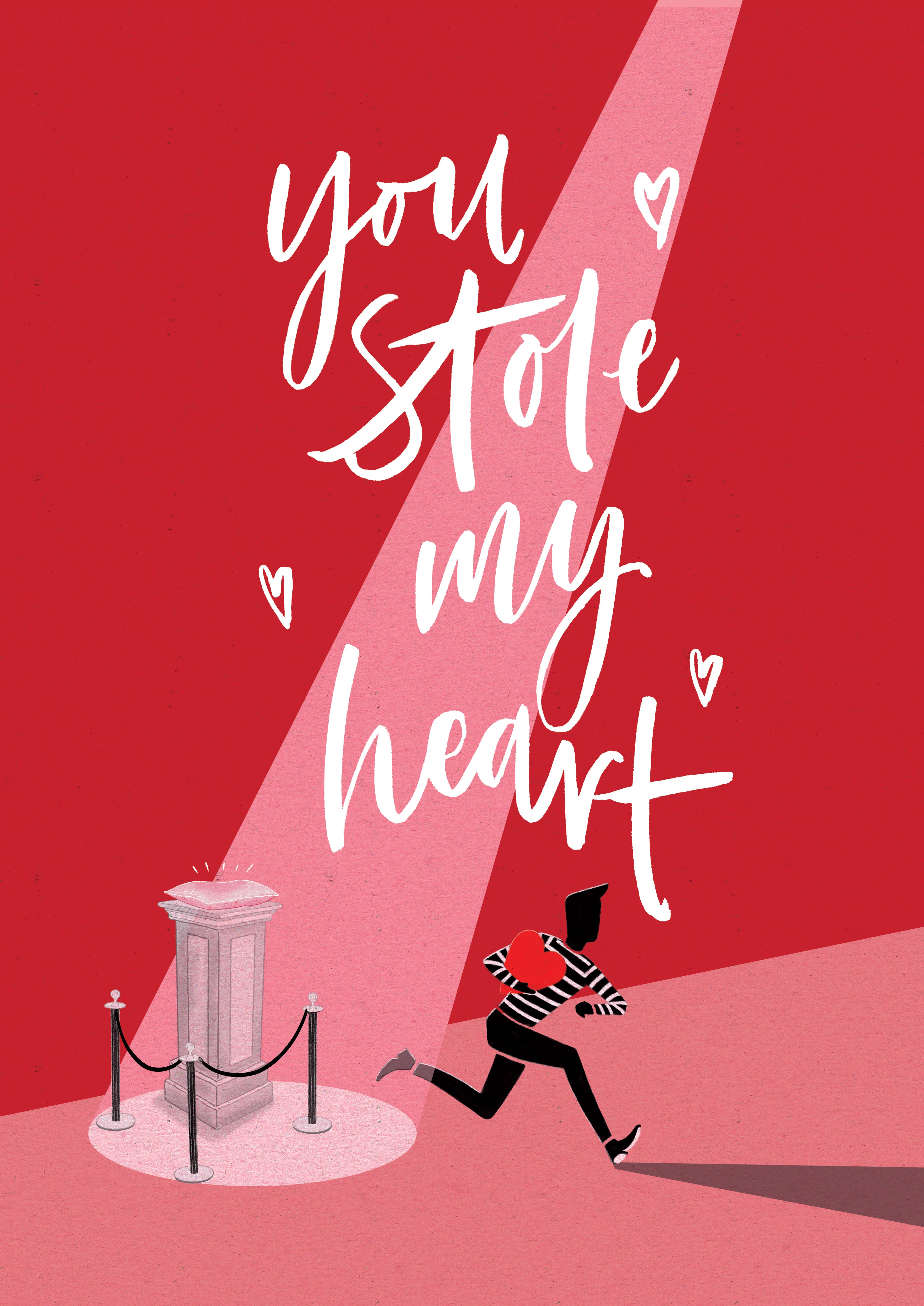 &quot;You Stole My Heart&quot; Art Poster