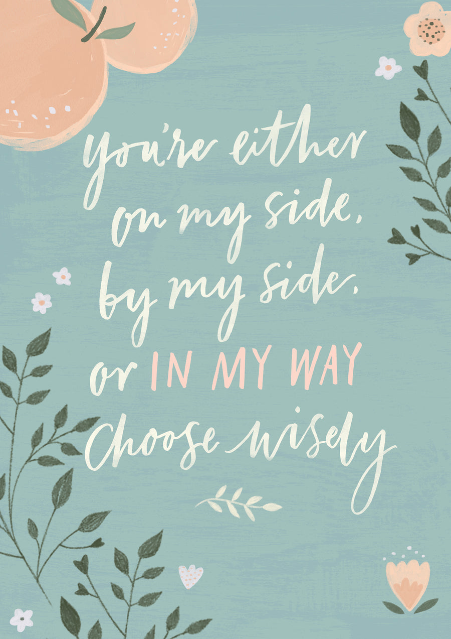 "By My Side" Art Poster