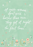 "Right First Time" Art Poster