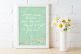 "Right First Time" Art Poster