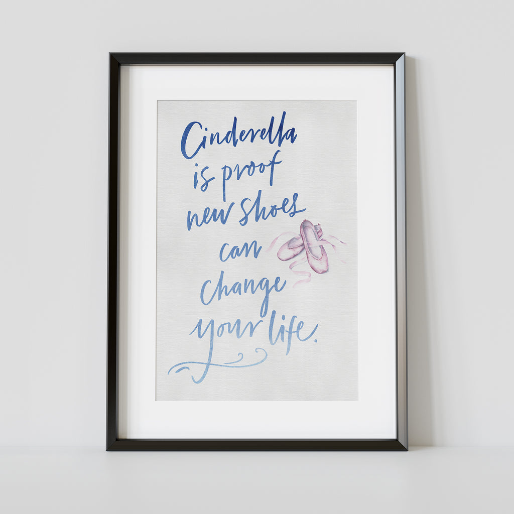 "Cinderella's Shoes" Art Poster