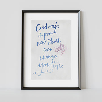 "Cinderella's Shoes" Art Poster