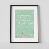 "Right First Time" Art Poster