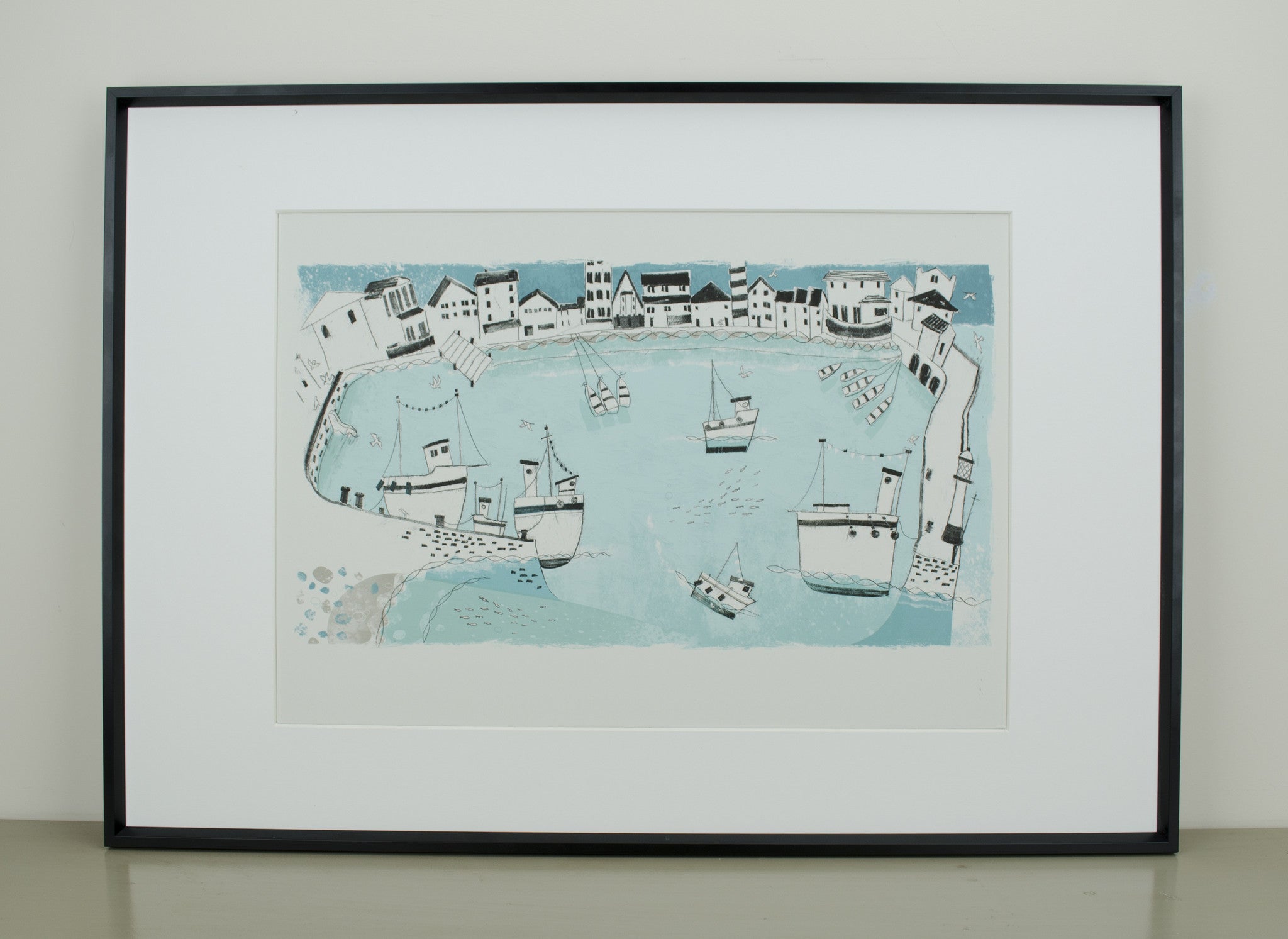 St Ives:  The Whole  Harbour Print A3 - Reuben McHugh