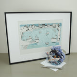 St Ives:  The Whole  Harbour Print A3 - Reuben McHugh