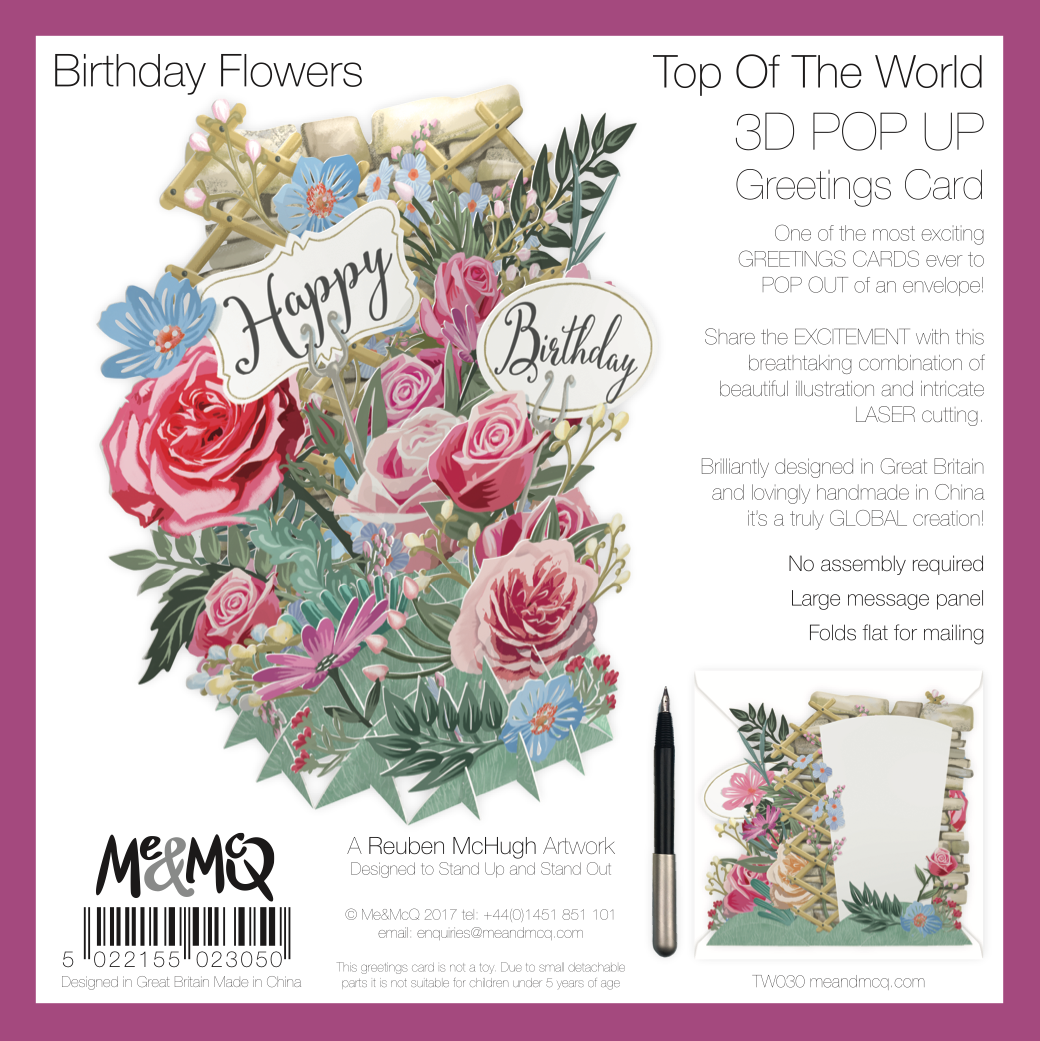 Happy Birthday Pop Up Greetings Card