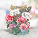 Me&McQ 3D Card Flower Birthday Pop Up Card TW030