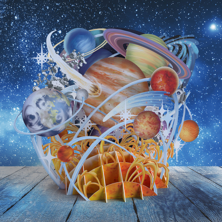 "Planetarium" - Top of the World Pop Up Greetings Card