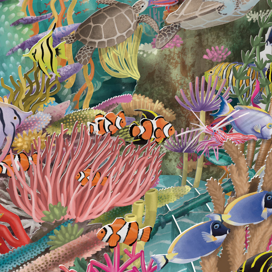 &quot;Coral Reef&quot; - Top of the World Pop Up Greetings Card
