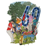 "60 Today Golf World" - Top of the World Pop Up Greetings Card