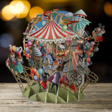 Carousel Capers - Top of the World Pop Up Greetings Card