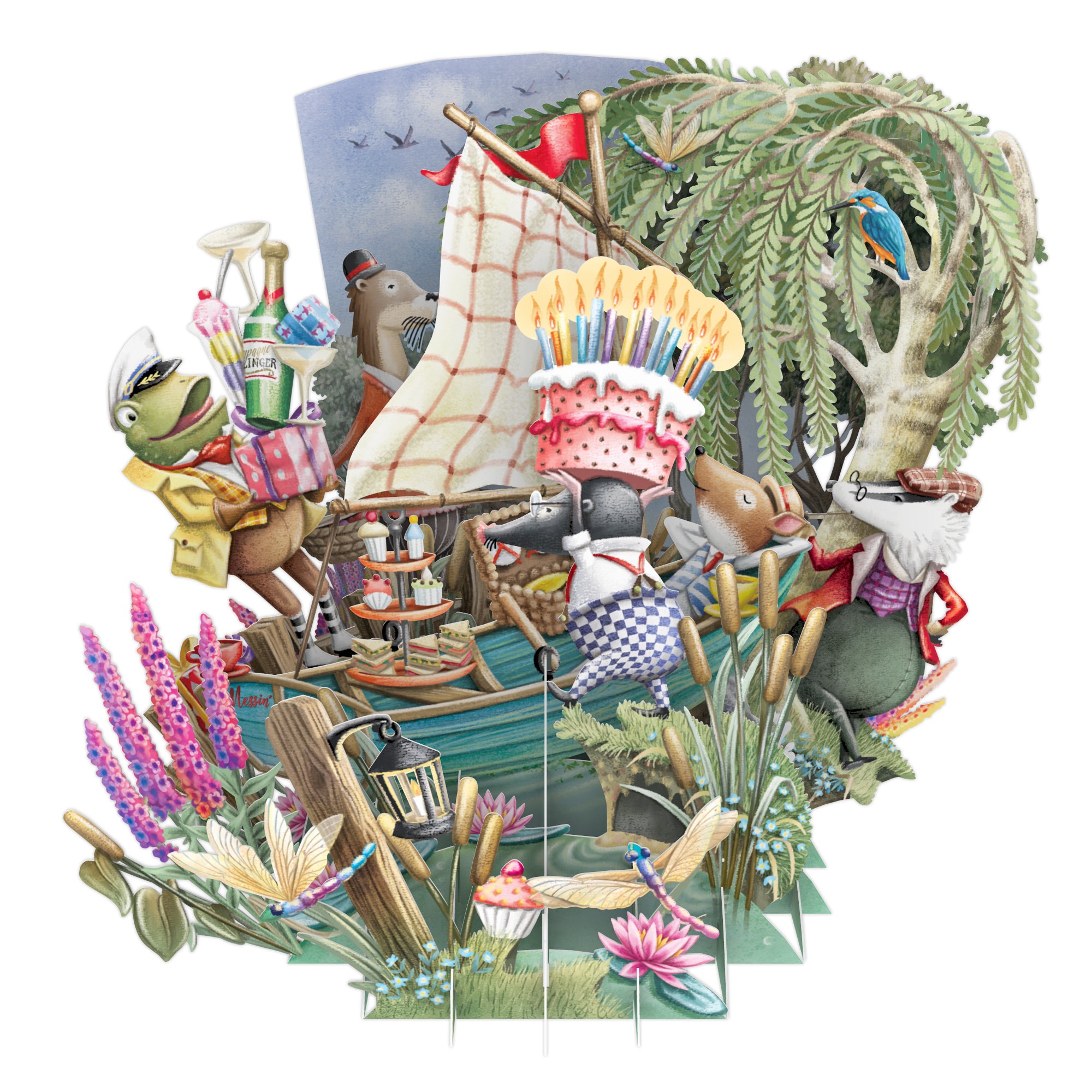 The Riverbank - Top of the World Pop Up Greetings Card