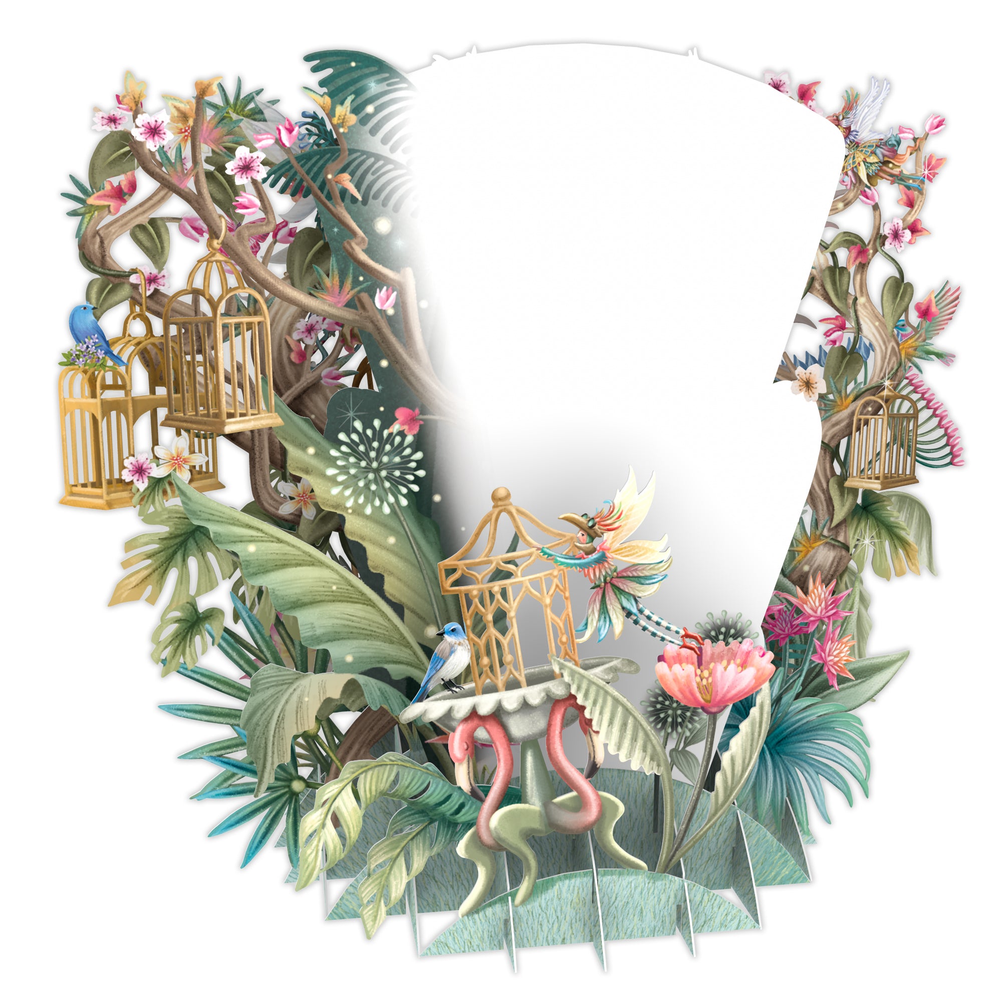 &quot;Fairy Cages&quot; - Top of the World Pop Up Greetings Card