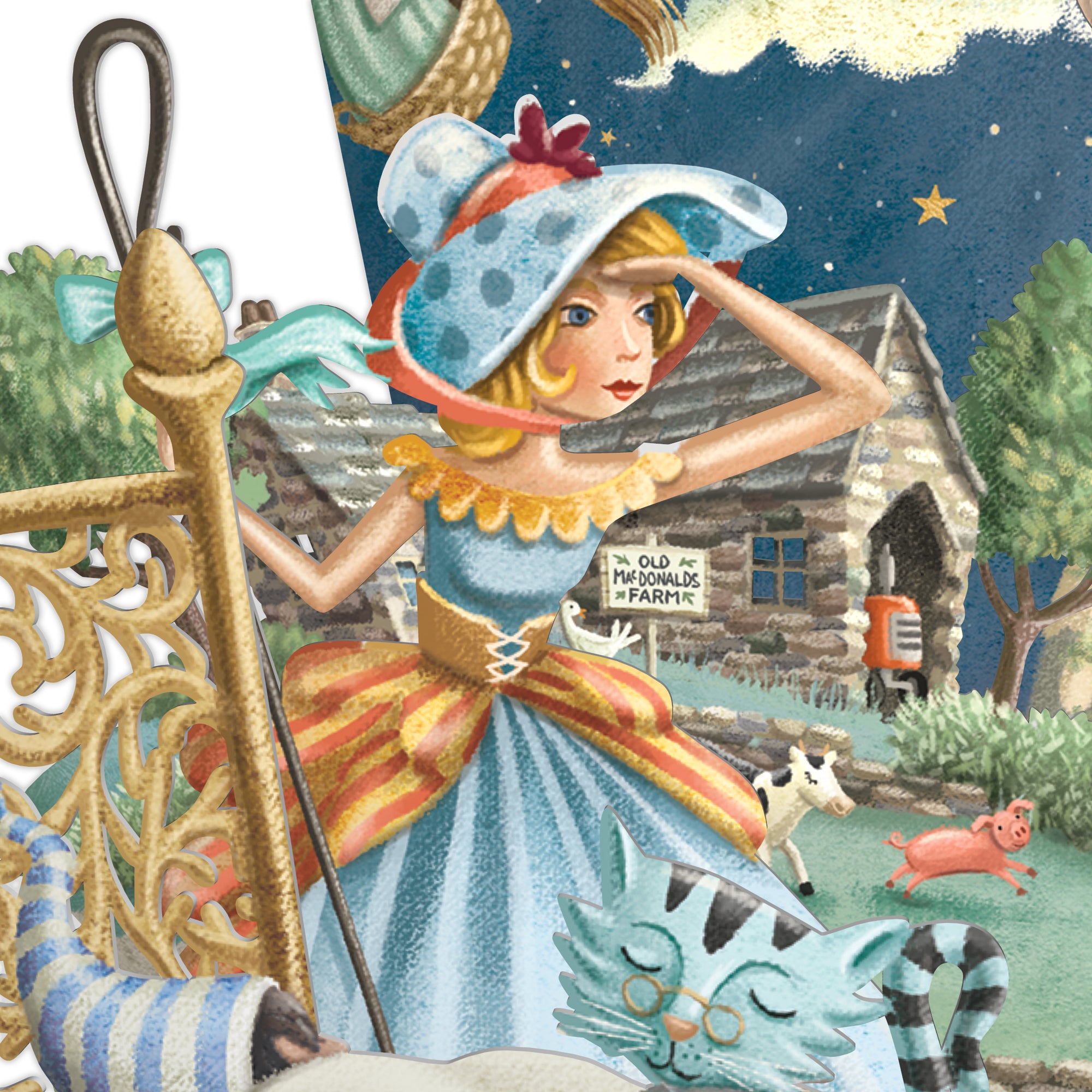 &quot;Nursery Rhymes&quot; - Top of the World Pop Up Greetings Card