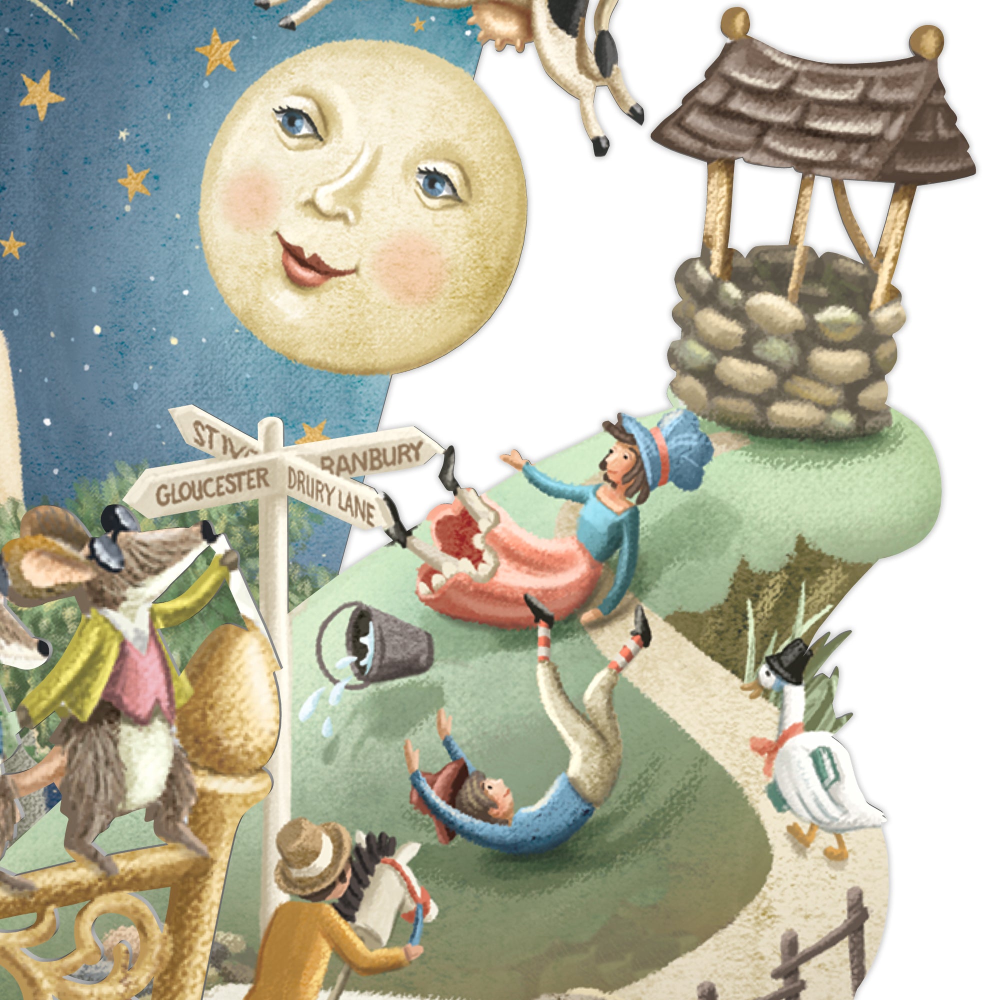 &quot;Nursery Rhymes&quot; - Top of the World Pop Up Greetings Card