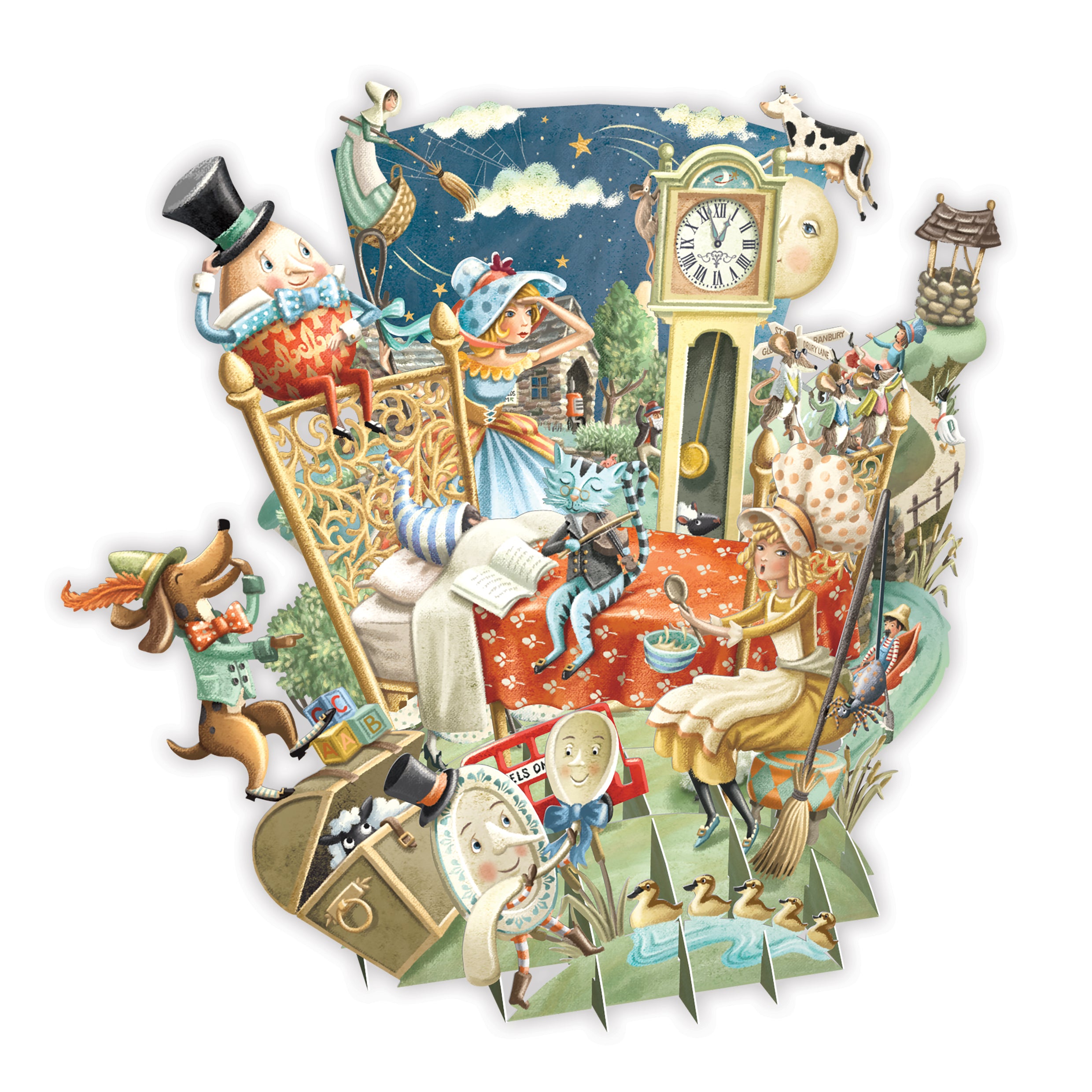 &quot;Nursery Rhymes&quot; - Top of the World Pop Up Greetings Card