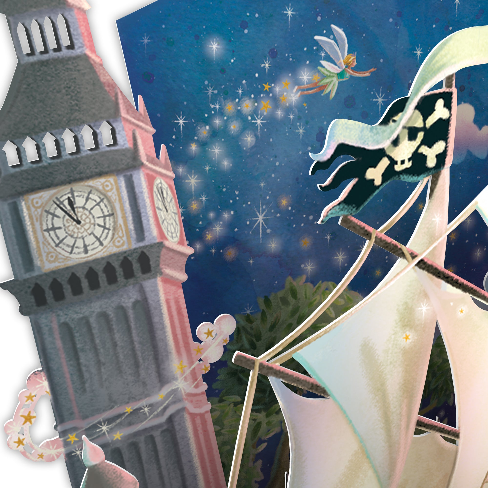 &quot;Pirate Ship&quot; - Top of the World Pop Up Greetings Card