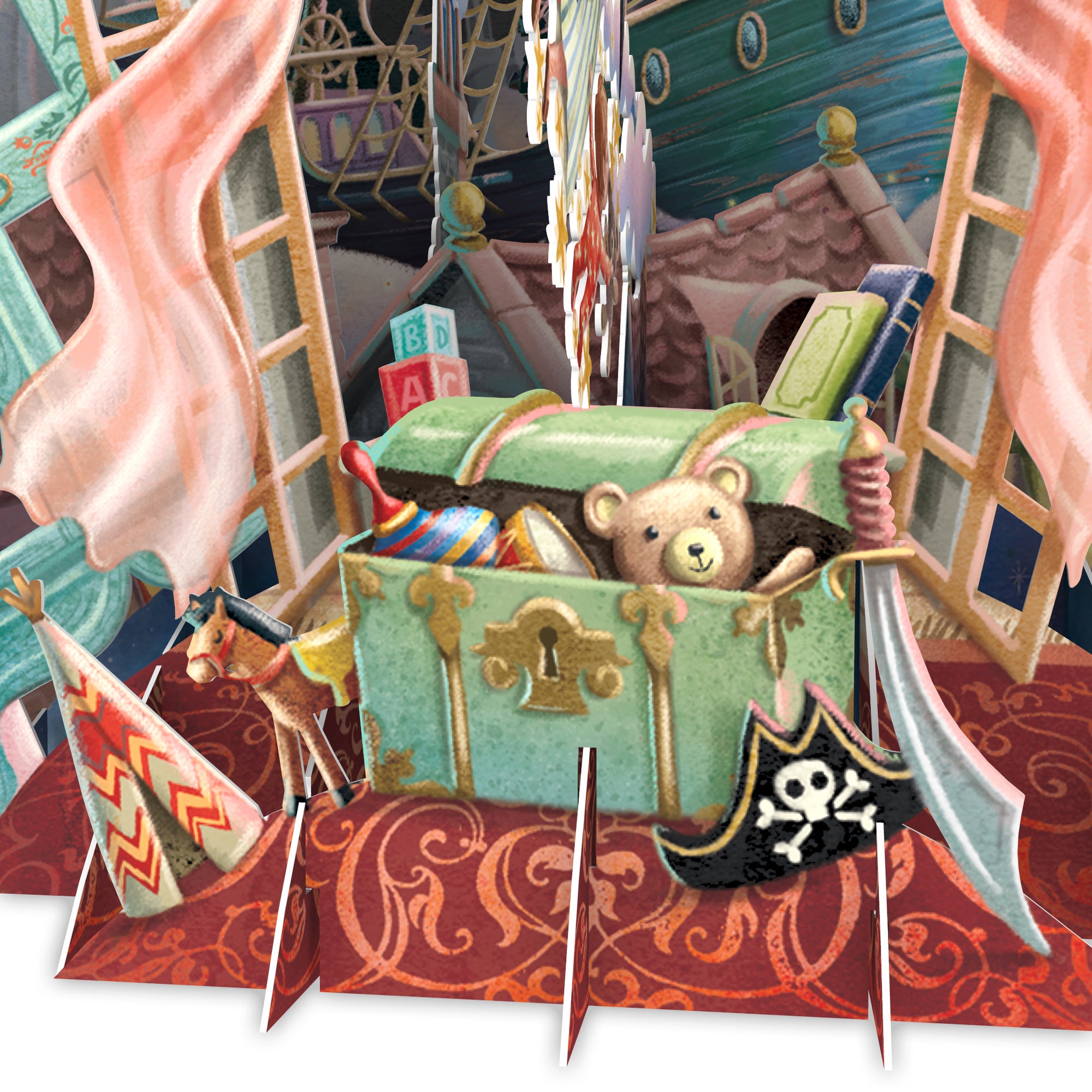 &quot;Pirate Ship&quot; - Top of the World Pop Up Greetings Card