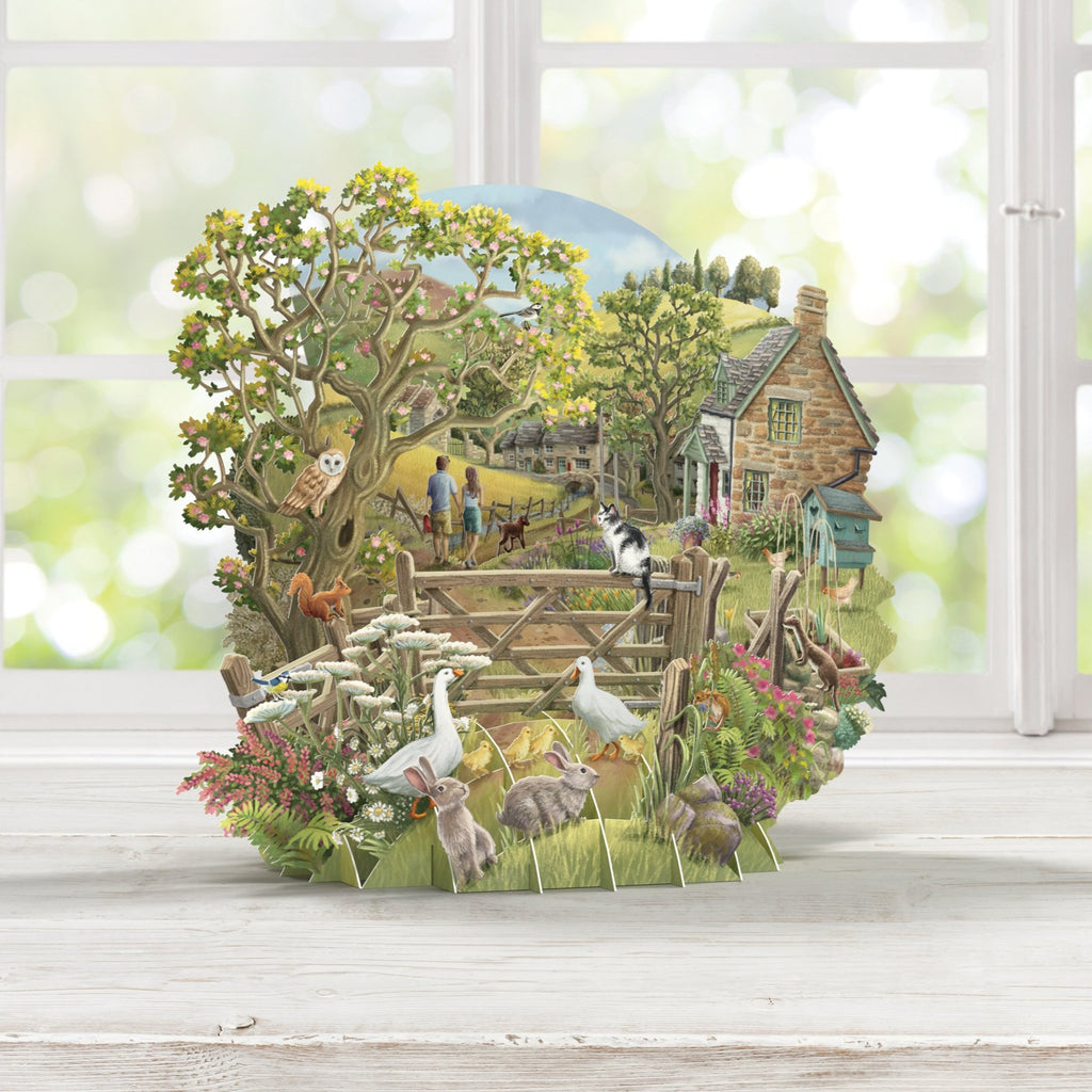 "Countryside" - Top of the World Pop Up Greetings Card