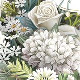 "White Flowers" - Top of the World Pop Up Greetings Card