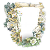 "White Flowers" - Top of the World Pop Up Greetings Card