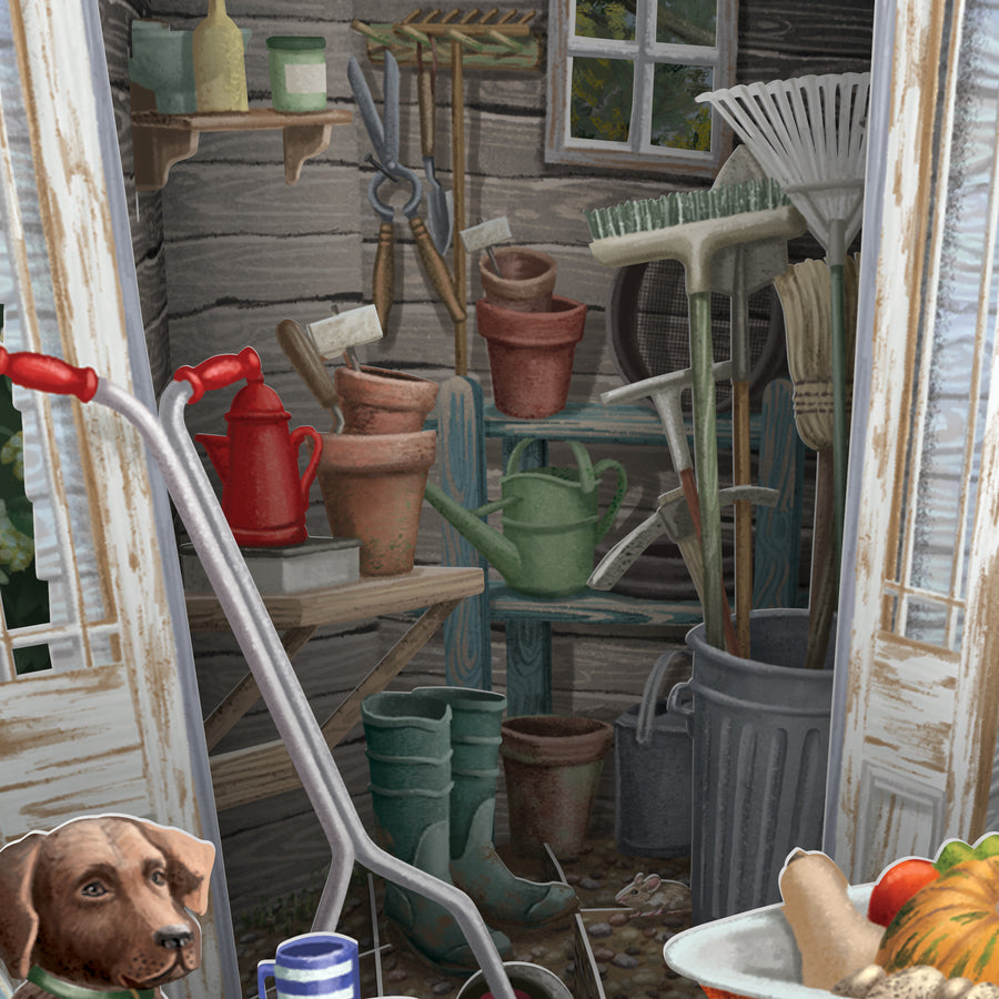"Shed Quarters" - Top of the World Pop Up Greetings Card