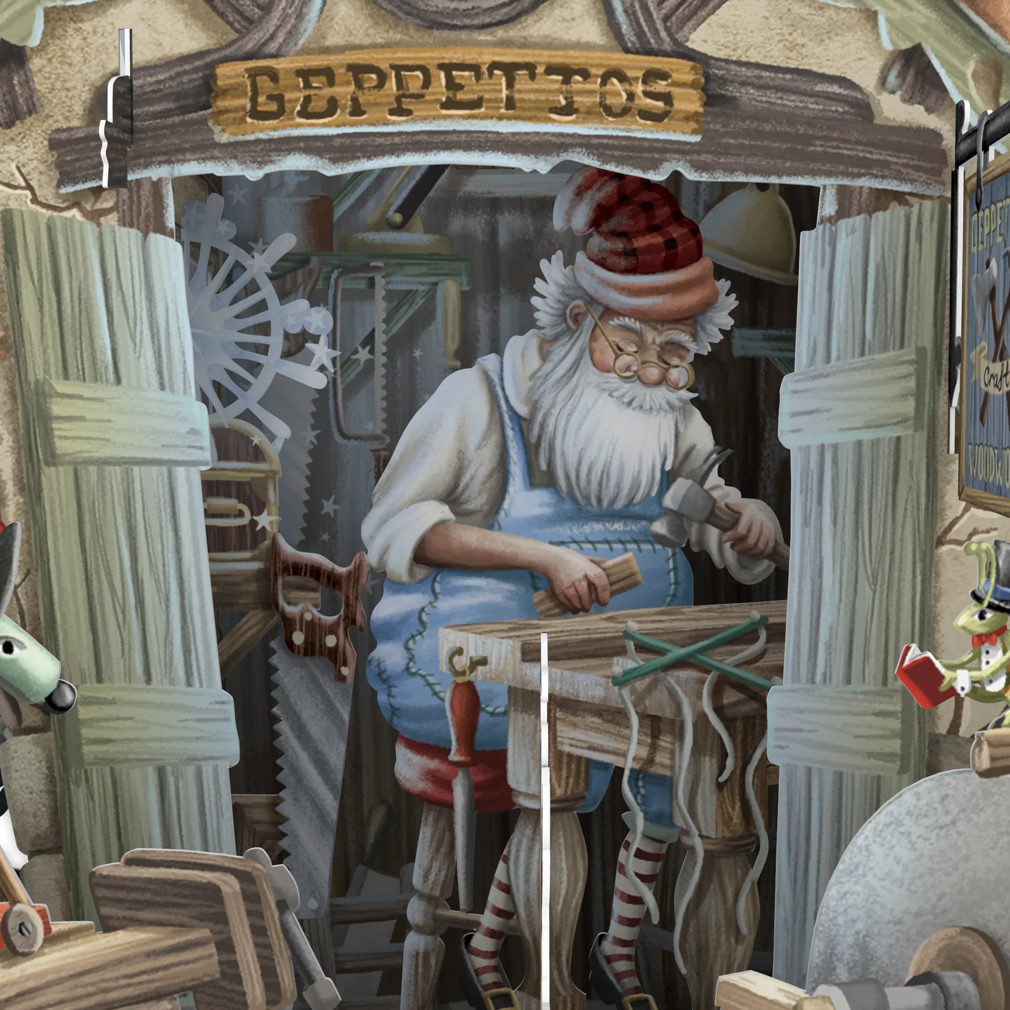&quot;Pinocchio&quot; - Top of the World Pop Up Greetings Card