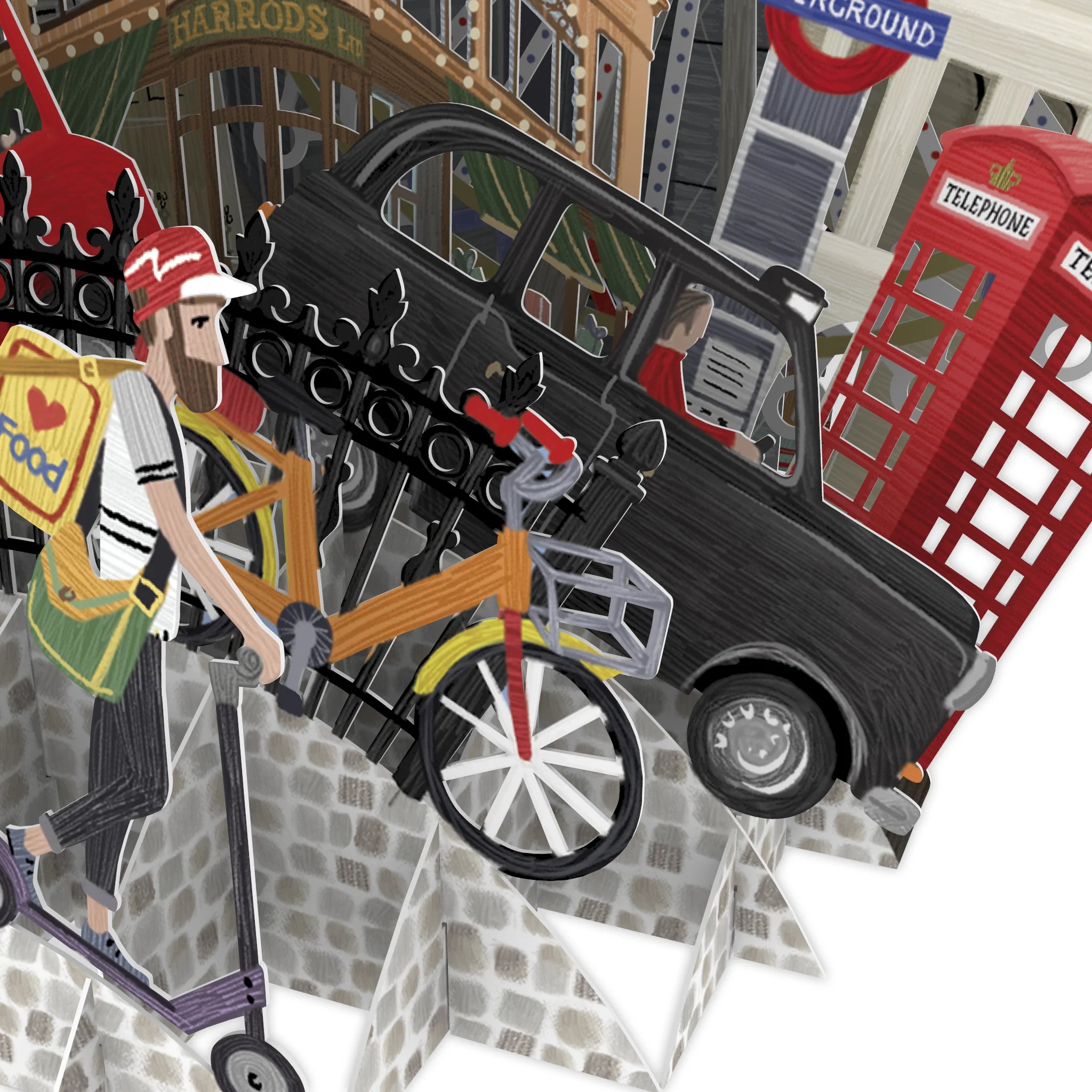&quot;London&quot; - Top of the World Pop Up Greetings Card
