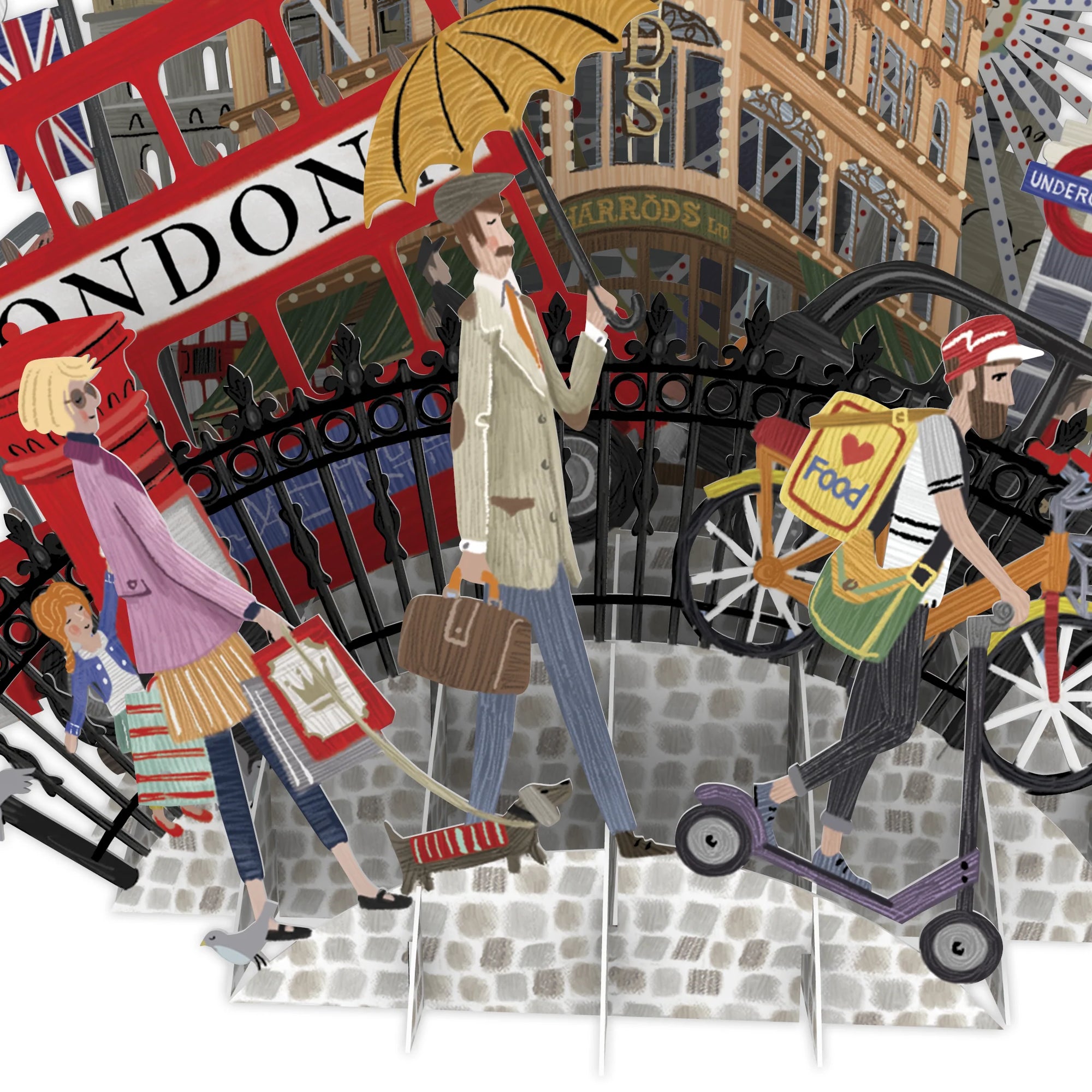 &quot;London&quot; - Top of the World Pop Up Greetings Card