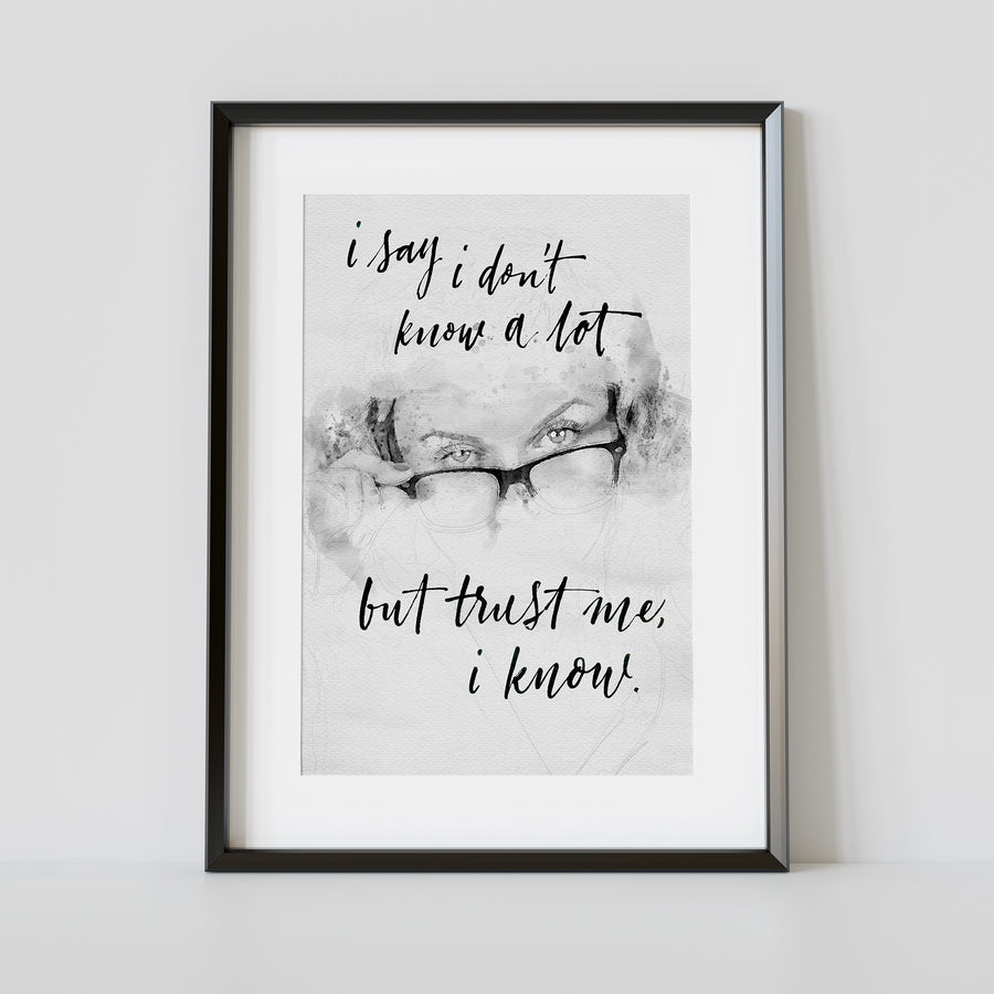 "Trust Me" Art Poster
