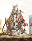 "Woodland Sleigh" - 3D Pop Up Christmas Card
