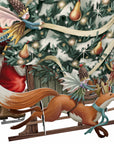 "Woodland Sleigh" - 3D Pop Up Christmas Card