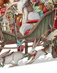 "Woodland Sleigh" - 3D Pop Up Christmas Card